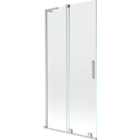 Mexen Velar L paroi de baignoire à 2 vantaux coulissante 90 x 150 cm, transparent, nickel brossé - 896-090-003-01-97
