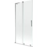 Mexen Velar L paroi de baignoire coulissante à 2 volets 95 x 150 cm, transparent, chrome - 896-095-003-01-01