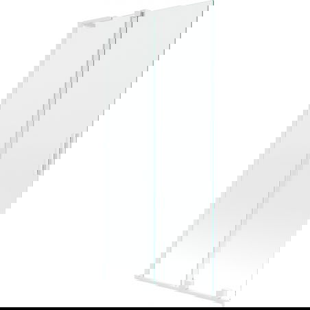 Mexen Velar L paravent de baignoire coulissant à 2 panneaux 95 x 150 cm, transparent, blanc - 896-095-003-01-20