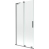 Mexen Velar L paroi de douche pliante à 2 battants 95 x 150 cm, transparent, métal canon - 896-095-003-01-95