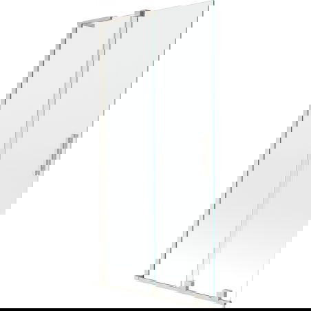 Paroi de baignoire coulissante 2 volets Mexen Velar L 95 x 150 cm, transparent, nickel brossé - 896-095-003-01-97