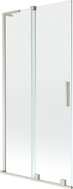 Mexen Velar L paroi de baignoire double paroi coulissante 95 x 150 cm, transparent, nickel brossé - 896-095-003-01-97