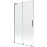Mexen Velar L paroi de baignoire à 2 vantaux coulissants 100 x 150 cm, transparent, chrome - 896-100-003-01-01