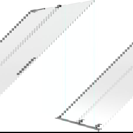 Mexen Velar L paroi de baignoire 2 pans coulissants 100 x 150 cm, transparent, gun metal - 896-100-003-01-95