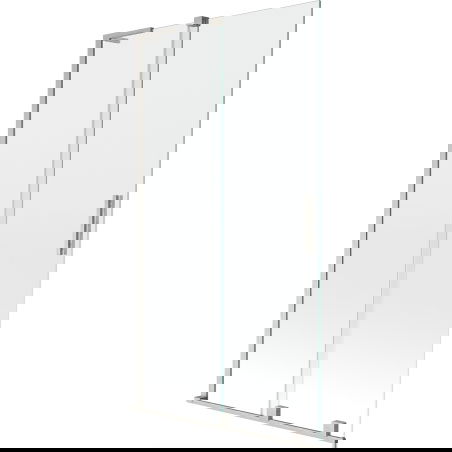 Paroi de bain Mexen Velar L 2 volets coulissants 100 x 150 cm, transparent, nickel brossé - 896-100-003-01-97
