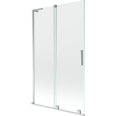 Mexen Velar L paroi de baignoire à 2 panneaux coulissants 110 x 150 cm, transparent, chrome - 896-110-003-01-01