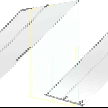 Mexen Velar L paroi de baignoire 2 volets coulissants 110 x 150 cm, transparent, doré - 896-110-003-01-50
