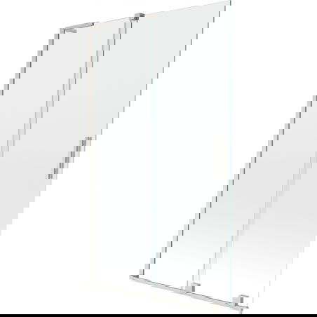 Paroi de baignoire coulissante 2 volets Mexen Velar L 110 x 150 cm, transparent, nickel brossé - 896-110-003-01-97