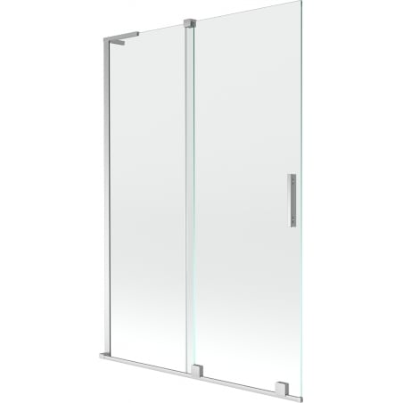 Mexen Velar L paroi de baignoire à 2 panneaux coulissants 120 x 150 cm, transparent, chrome - 896-120-003-01-01
