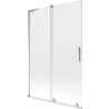 Mexen Velar L paroi de baignoire à 2 panneaux coulissants 120 x 150 cm, transparent, chrome - 896-120-003-01-01