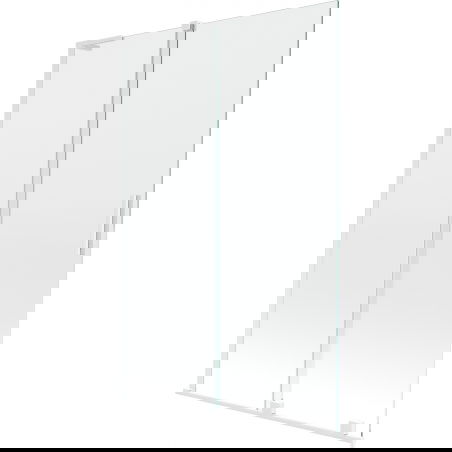 Mexen Velar L paroi de baignoire 2 vantaux coulissants 120 x 150 cm, transparent, blanc - 896-120-003-01-20