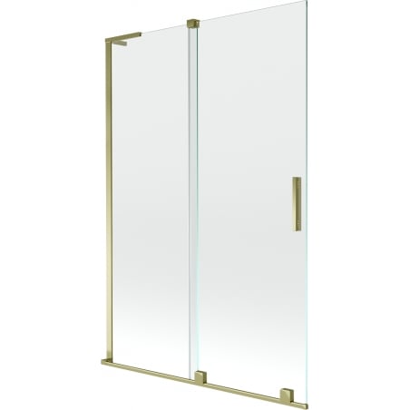 Mexen Velar L paroi de baignoire à 2 vantaux coulissants 120 x 150 cm, transparent, doré - 896-120-003-01-50