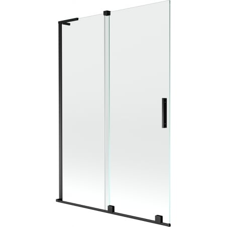 Mexen Velar L paroi de baignoire 2 volets coulissants 120 x 150 cm, transparent, noir - 896-120-003-01-70