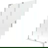 Paroi de baignoire 2 volets coulissants Mexen Velar L 120 x 150 cm, transparent, nickel brossé - 896-120-003-01-97