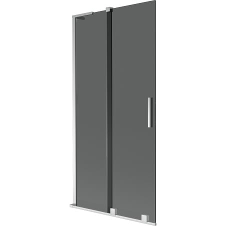 Mexen Velar L paroi de baignoire à 2 volets coulissante 90 x 150 cm, graphite, chrome - 896-090-003-41-01