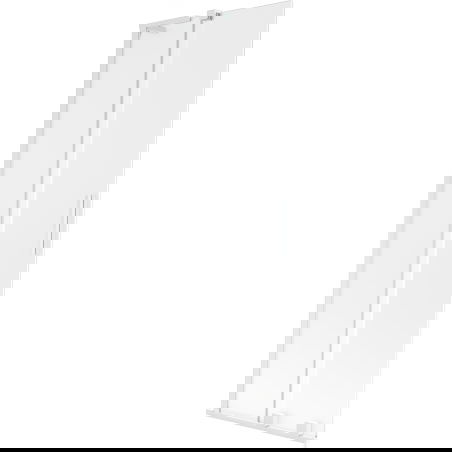 Mexen Velar L paravent de baignoire à 2 battants coulissants 70 x 150 cm, givré, blanc - 896-070-003-31-20