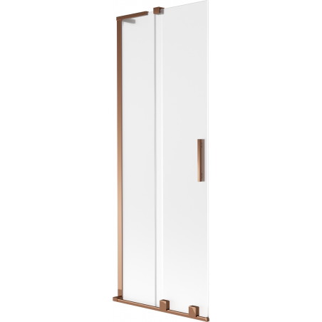 Mexen Velar L paroi de baignoire 2 volets coulissants 70 x 150 cm, dépoli, or rose - 896-070-003-31-60