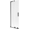 Mexen Velar L paroi de baignoire 2 volets coulissants 70 x 150 cm, dépoli, noir - 896-070-003-31-70