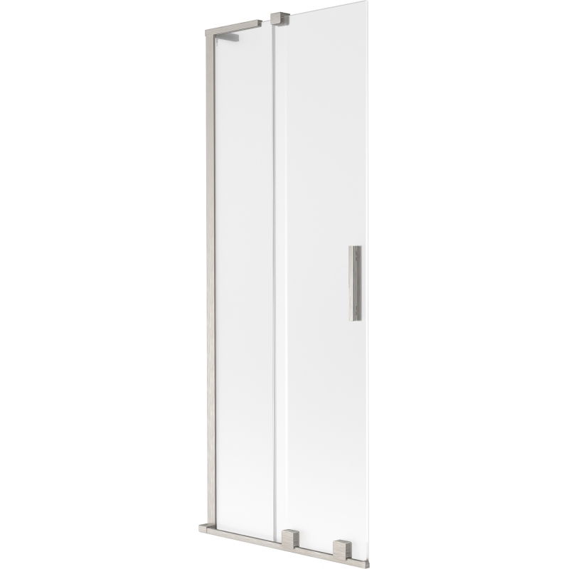 Pare-baignoire Mexen Velar L à 2 volets coulissants 70 x 150 cm, givre, nickel brossé - 896-070-003-31-97
