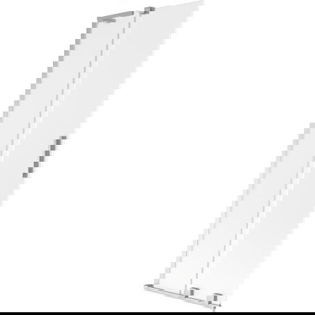 Mexen Velar L paroi de baignoire coulissante à 2 vantaux 75 x 150 cm, givre, chrome - 896-075-003-31-01