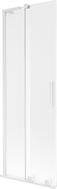 Mexen Velar L paroi de baignoire coulissante à 2 panneaux 75 x 150 cm, givré, blanc - 896-075-003-31-20