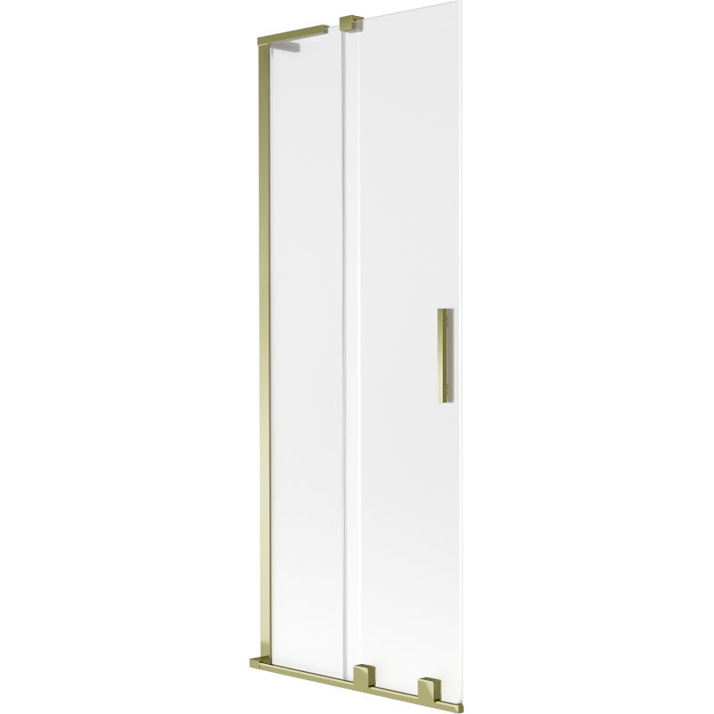 Mexen Velar L pare-douche 2 volets coulissants 75 x 150 cm, dépoli, doré - 896-075-003-31-50