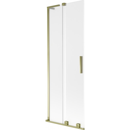 Mexen Velar L paroi de baignoire 2 volets coulissants 75 x 150 cm, givré, doré - 896-075-003-31-50