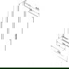 Mexen Velar L pare-douche baignoire 2 battants coulissants 75 x 150 cm, givré, or brossé - 896-075-003-31-55