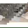 Cabine de douche coulissante Mexen Omega 140 x 70 cm, transparent, chrome + receveur Plat - 825-140-070-01-00-4010