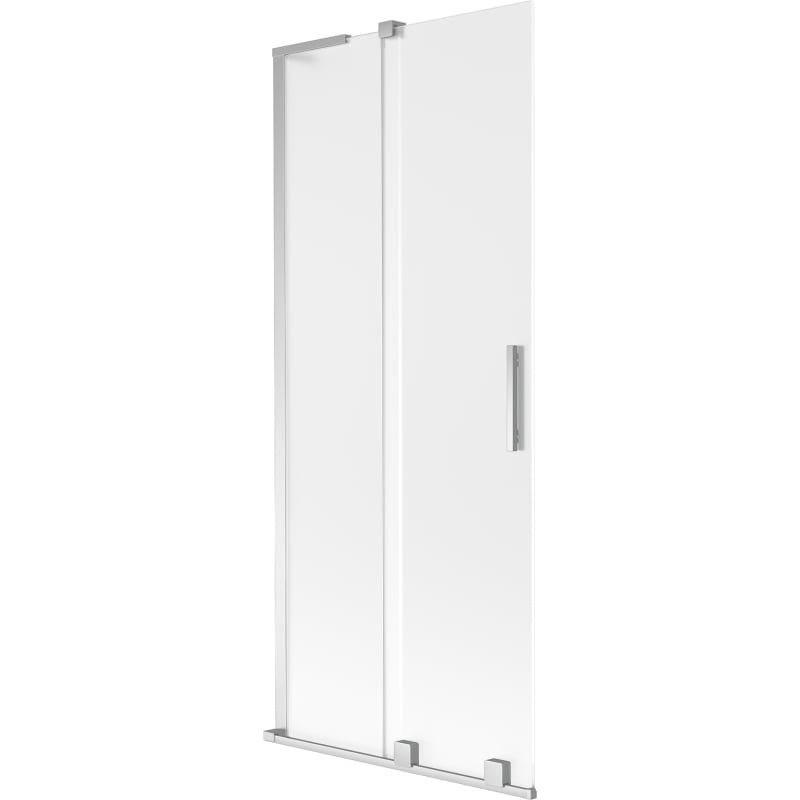 Mexen Velar L paroi de baignoire à 2 volets coulissants 80 x 150 cm, givré, chrome - 896-080-003-31-01