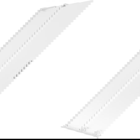 Mexen Velar L paroi de baignoire 2 volets coulissants 80 x 150 cm, givré, blanc - 896-080-003-31-20