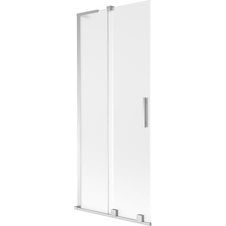 Mexen Velar L paroi baignoire à 2 panneaux coulissants 85 x 150 cm, dépoli, chrome - 896-085-003-31-01