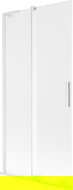 Mexen Velar L paroi de baignoire 2 battants coulissants 90 x 150 cm, givre, blanc - 896-090-003-31-20