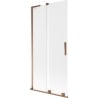 Mexen Velar L pare-douche à 2 vantaux coulissants 90 x 150 cm, givré, or rose - 896-090-003-31-60