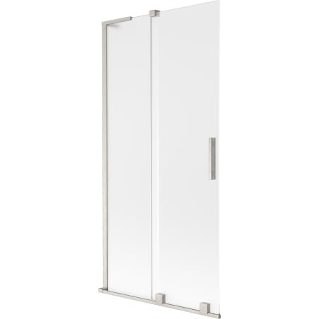 Mexen Velar L paroi de baignoire à 2 volets coulissants 90 x 150 cm, givré, nickel brossé - 896-090-003-31-97
