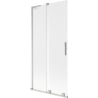 Mexen Velar L paroi de baignoire à 2 volets coulissants 90 x 150 cm, givré, nickel brossé - 896-090-003-31-97