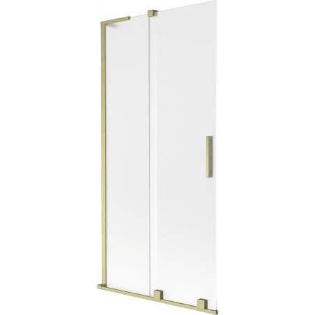 Mexen Velar L paroi de baignoire coulissante à 2 volets 95 x 150 cm, givre, doré brossé - 896-095-003-31-55