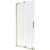 Mexen Velar L paroi de baignoire coulissante à 2 volets 95 x 150 cm, givre, doré brossé - 896-095-003-31-55