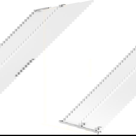 Mexen Velar L paroi de baignoire 2 volets coulissants 95 x 150 cm, givré, nickel brossé - 896-095-003-31-97
