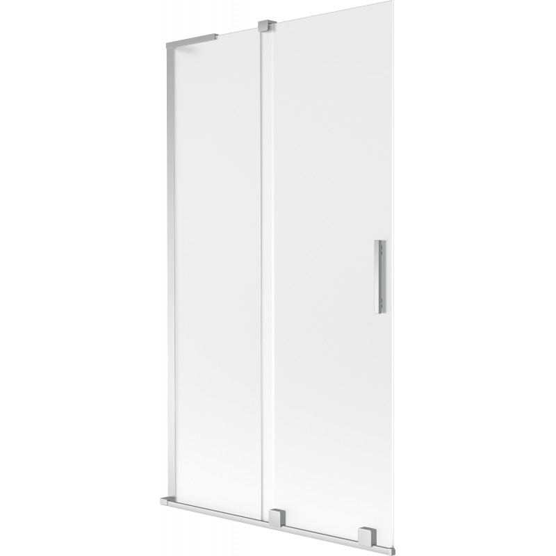 Mexen Velar L paroi de baignoire 2 volets coulissants 100 x 150 cm, givré, chrome - 896-100-003-31-01