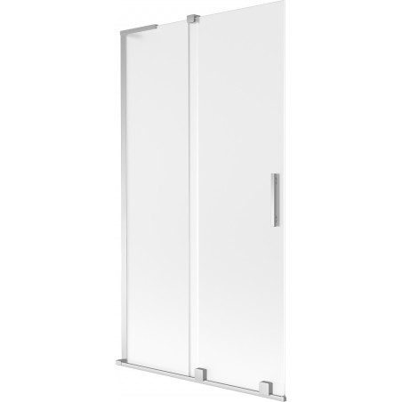 Mexen Velar L paroi de baignoire 2 volets coulissants 100 x 150 cm, givré, chrome - 896-100-003-31-01