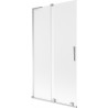Mexen Velar L paroi de baignoire 2 volets coulissants 100 x 150 cm, givré, chrome - 896-100-003-31-01