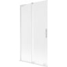 Mexen Velar L paroi de baignoire coulissante à 2 panneaux 100 x 150 cm, givrée, blanche - 896-100-003-31-20