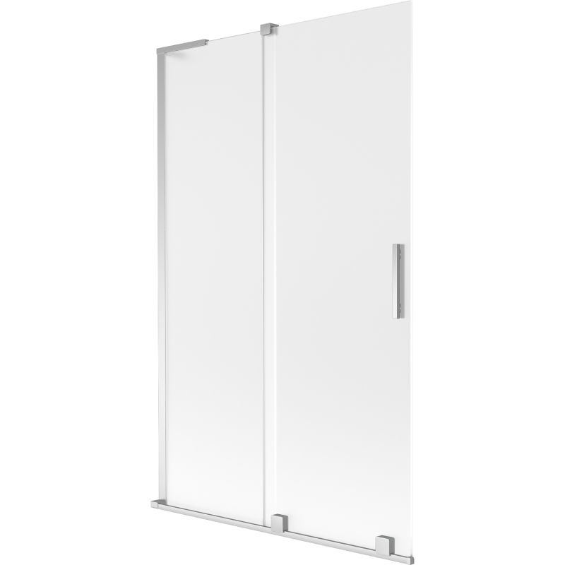 Paroi de baignoire coulissante à 2 volets Mexen Velar L 110 x 150 cm, givré, chrome - 896-110-003-31-01