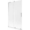 Mexen Velar L paroi de baignoire coulissante à 2 vantaux 110 x 150 cm, dépoli, chrome - 896-110-003-31-01