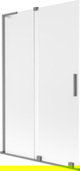 Mexen Velar L pare-douche baignoire 2 volets coulissants 110 x 150 cm, givre, gun metal - 896-110-003-31-95