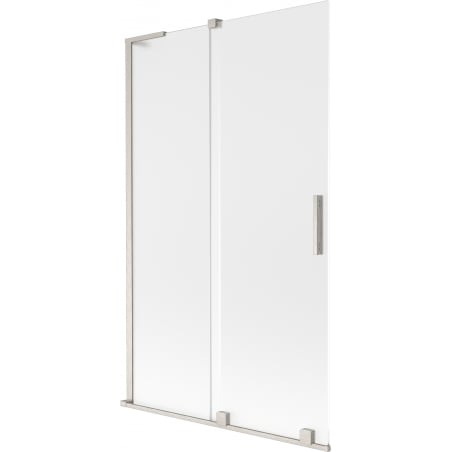Mexen Velar L paroi de baignoire coulissante à 2 panneaux 110 x 150 cm, givre, nickel brossé - 896-110-003-31-97