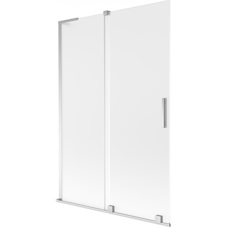 Mexen Velar L paroi de baignoire à 2 panneaux coulissants 120 x 150 cm, dépoli, chrome - 896-120-003-31-01