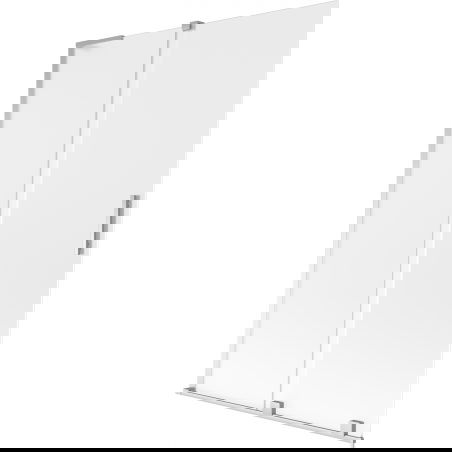 Paroi de baignoire Mexen Velar L 2 volets coulissants 120 x 150 cm, givre, chrome - 896-120-003-31-01