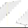 Panneau de bain coulissant 2 portes Mexen Velar L 120 x 150 cm, givre, or brossé - 896-120-003-31-55